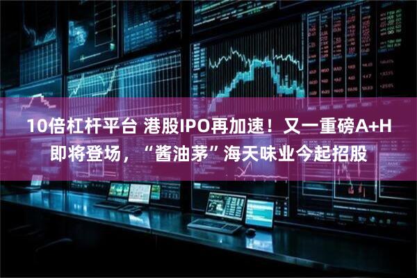 10倍杠杆平台 港股IPO再加速！又一重磅A+H即将登场，“酱油茅”海天味业今起招股